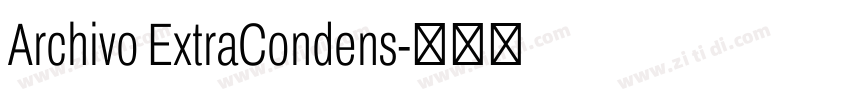 Archivo ExtraCondens字体转换